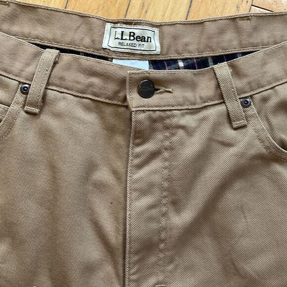 L.L.Bean fully flannel lined pants 38 X29 - Picture 9 of 10